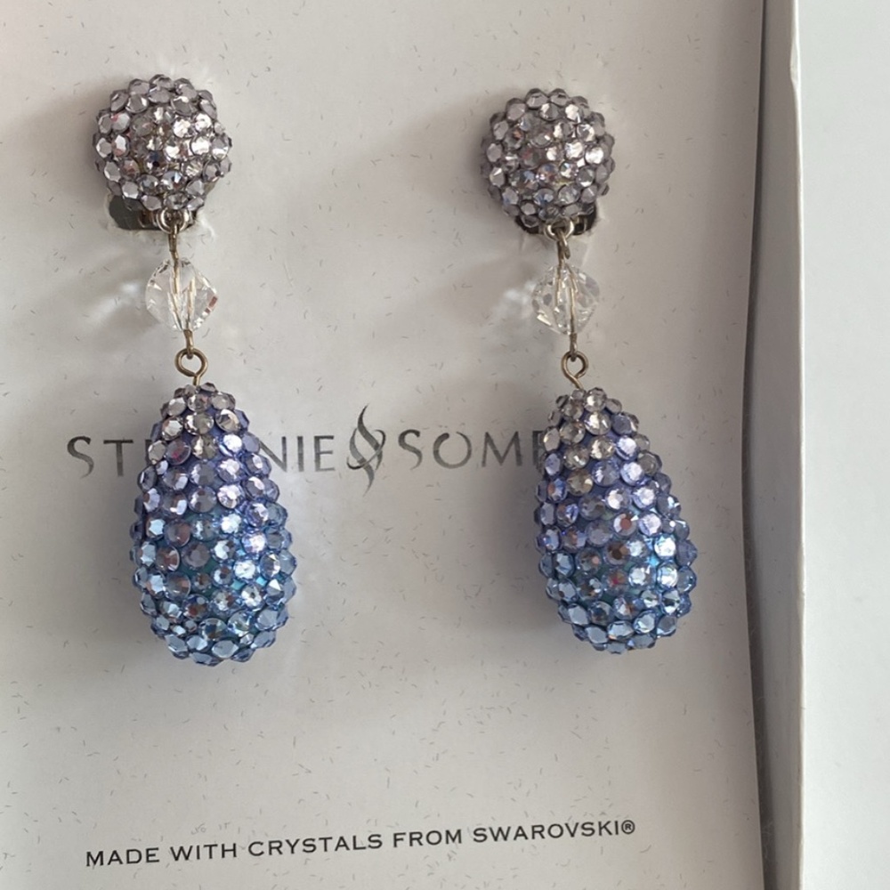 Stefanie Somers ombré periwinkle earrings Olivia